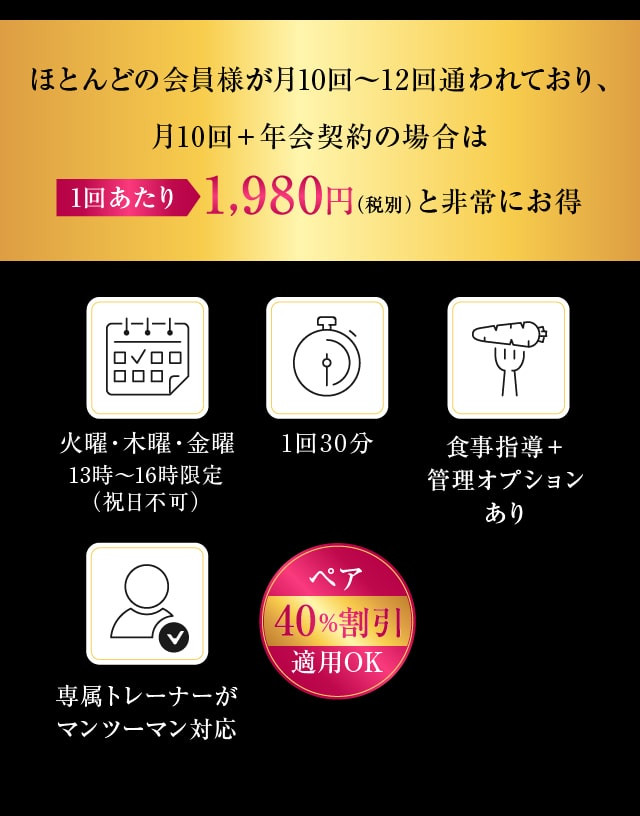 通い放題コース 条件 割引