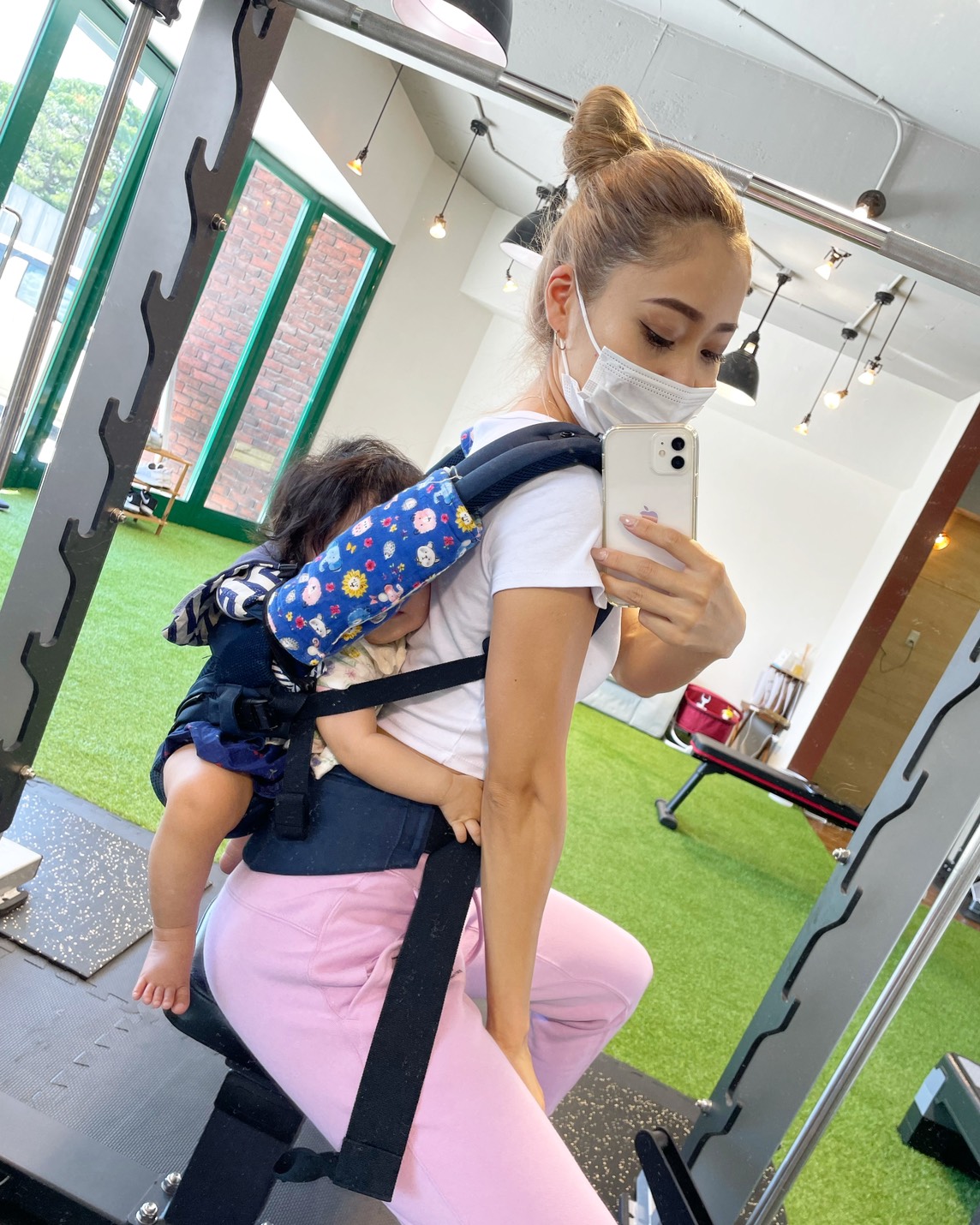 赤ちゃんと一緒にダイエットボディメイク@千早香椎パーソナルトレーニングジム