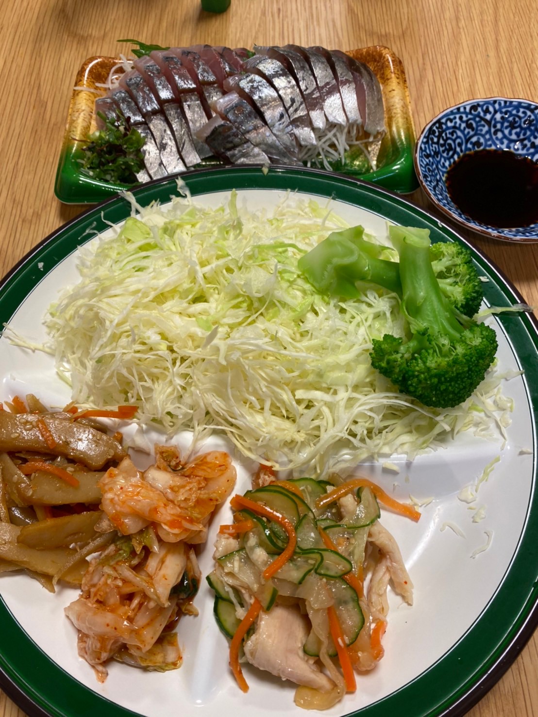 野菜とお魚で栄養バランスよいダイエットボディメイク食事例