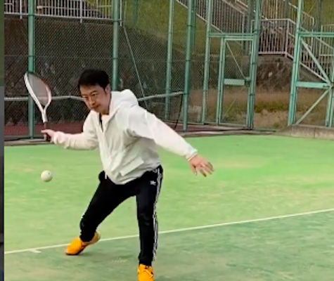 ソフトテニス（軟式テニス）コーチとして指導歴もある武田トレーナー