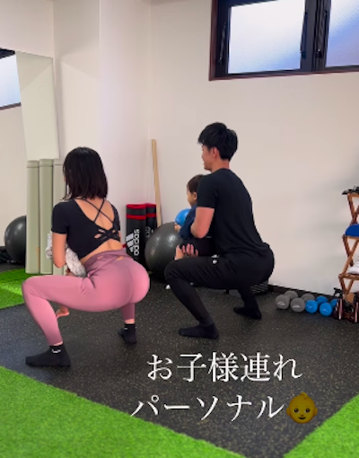 六本松・別府店では、お子様連れのパーソナルトレーニングも好評！ライフスタイルに合わせた運動習慣や食事習慣をご案内いたします
