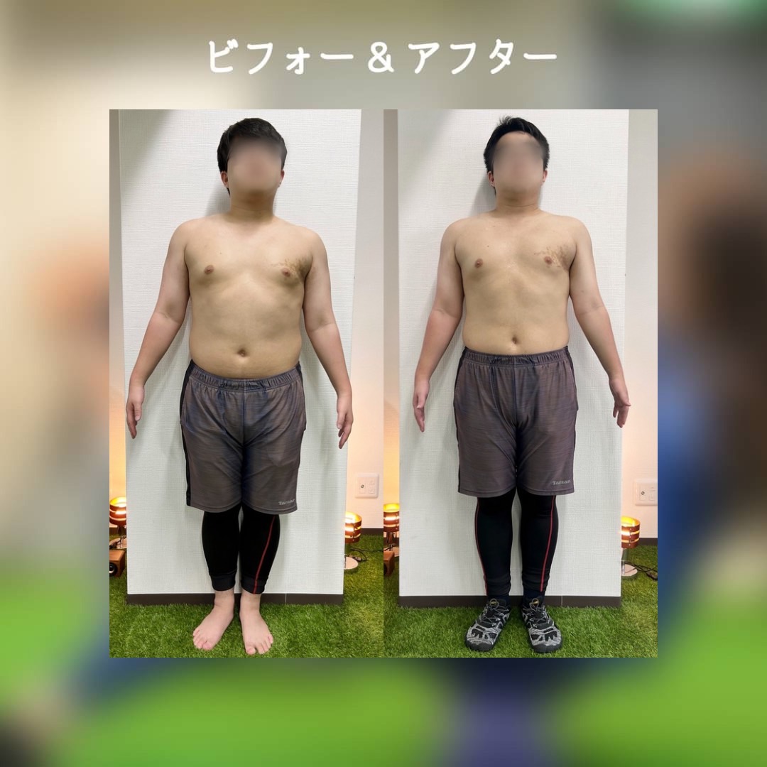 六本松店、男性のお客様のビフォーアフター