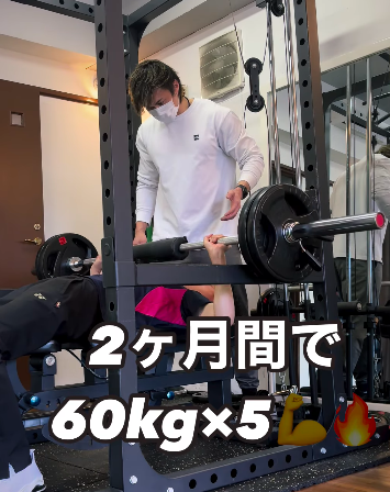 1回もあげきれなかったベンチプレス60kgが 2ヶ月間で×5回まで成長