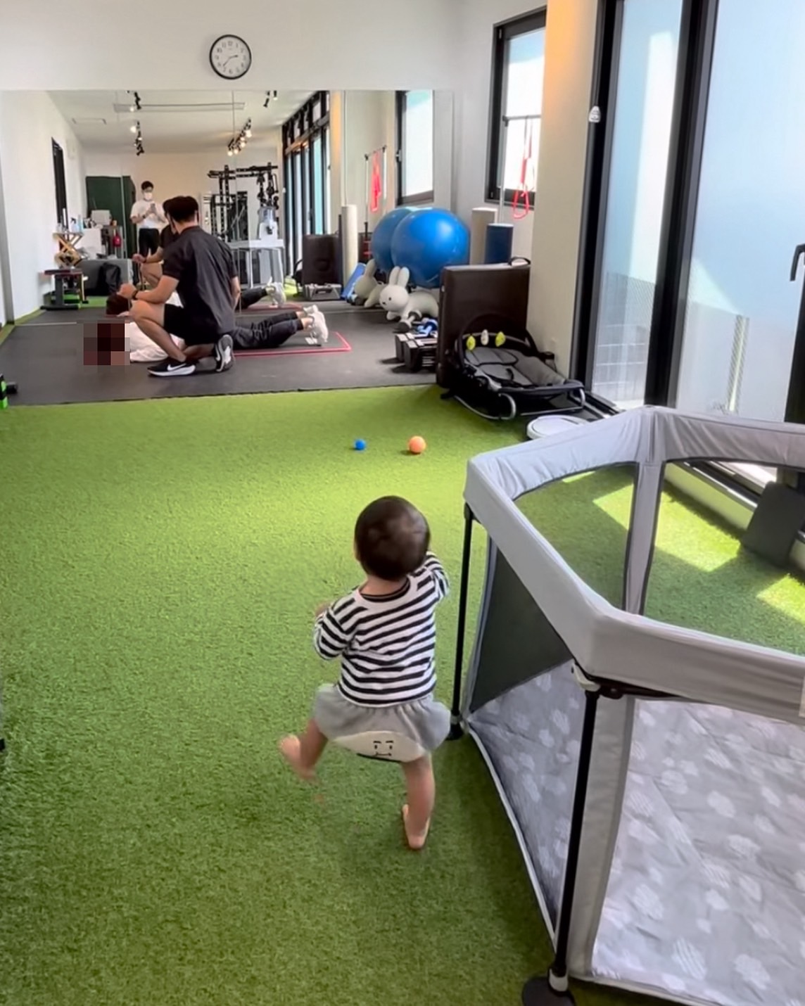 お子様連れの方でも安心してトレーニングができる環境