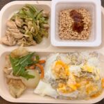 たんぱく質･糖質･お野菜とバランスがとても良い食事例