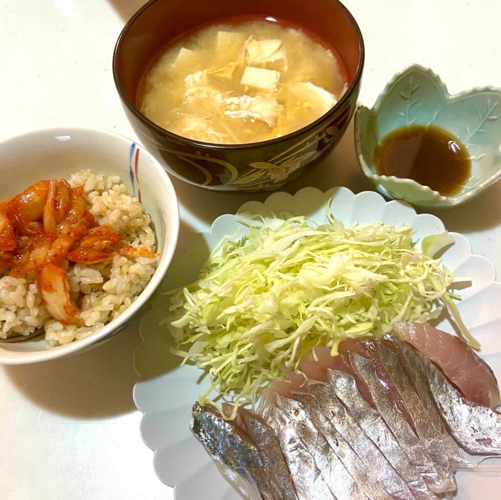 アジのお刺身は低脂質、高タンパクでおすすめ