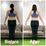 約3ヶ月間で体重 -3.85kg、体脂肪率 -3.8%のダイエットビフォーアフター