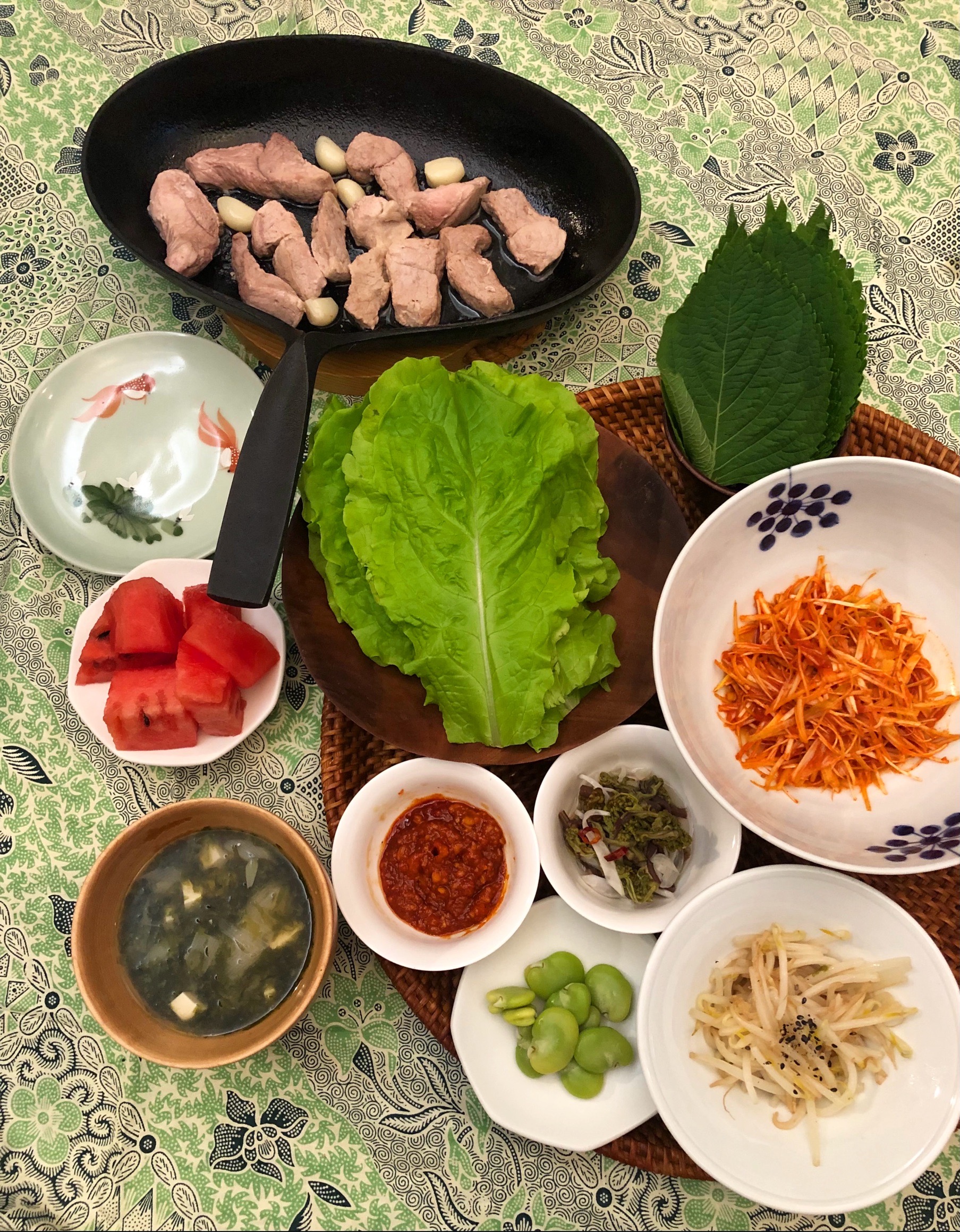 脂の少ない豚ヒレを活用したサムギョプサル