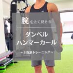 上腕を太くするハンマーカールトレーニング