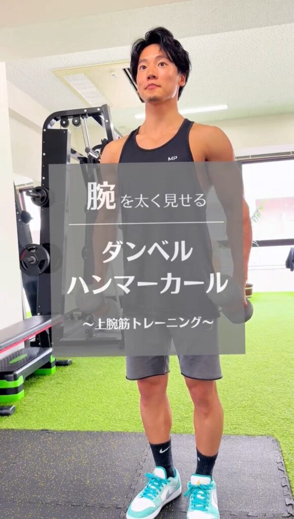 上腕を太くするハンマーカールトレーニング
