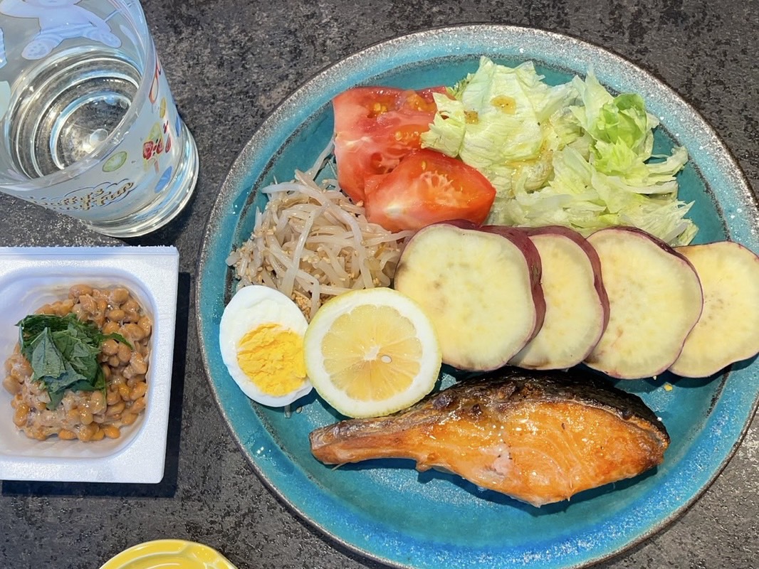 たんぱく質、糖質、お野菜とバランスがとても良いダイエット食事例