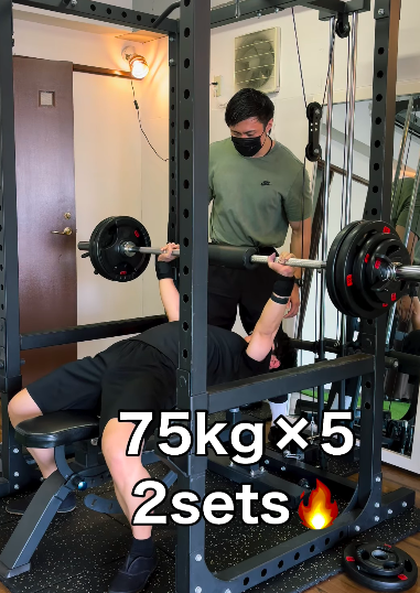 どんどん成長！ベンチプレス77.5kg×4、75kg×5に挑戦