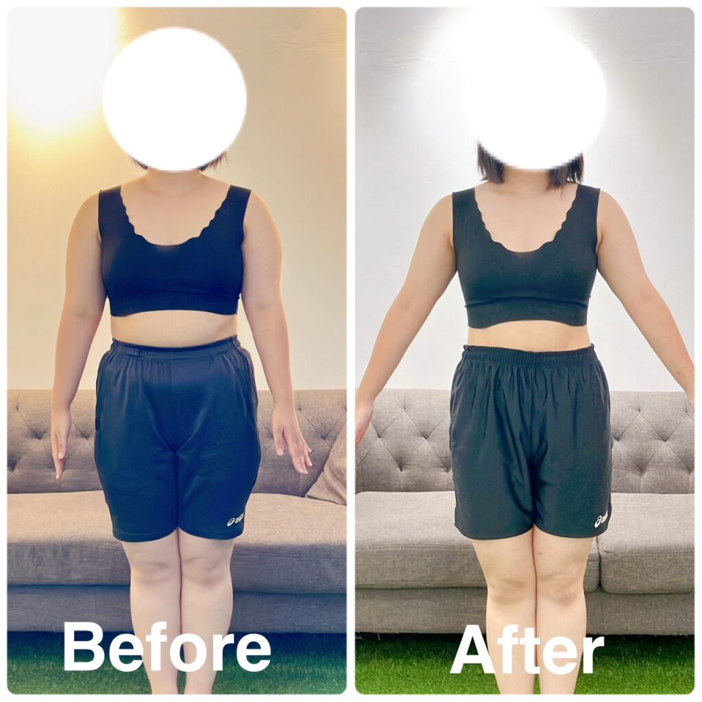 お客様ビフォーアフター！約4ヶ月で体重-12.1kg
