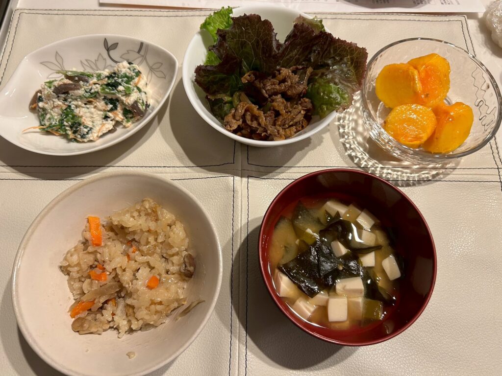 彩の良いお食事は食欲も出てGOOD