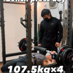 107.5kg ベンチプレス やり切った/箱崎パーソナルジム