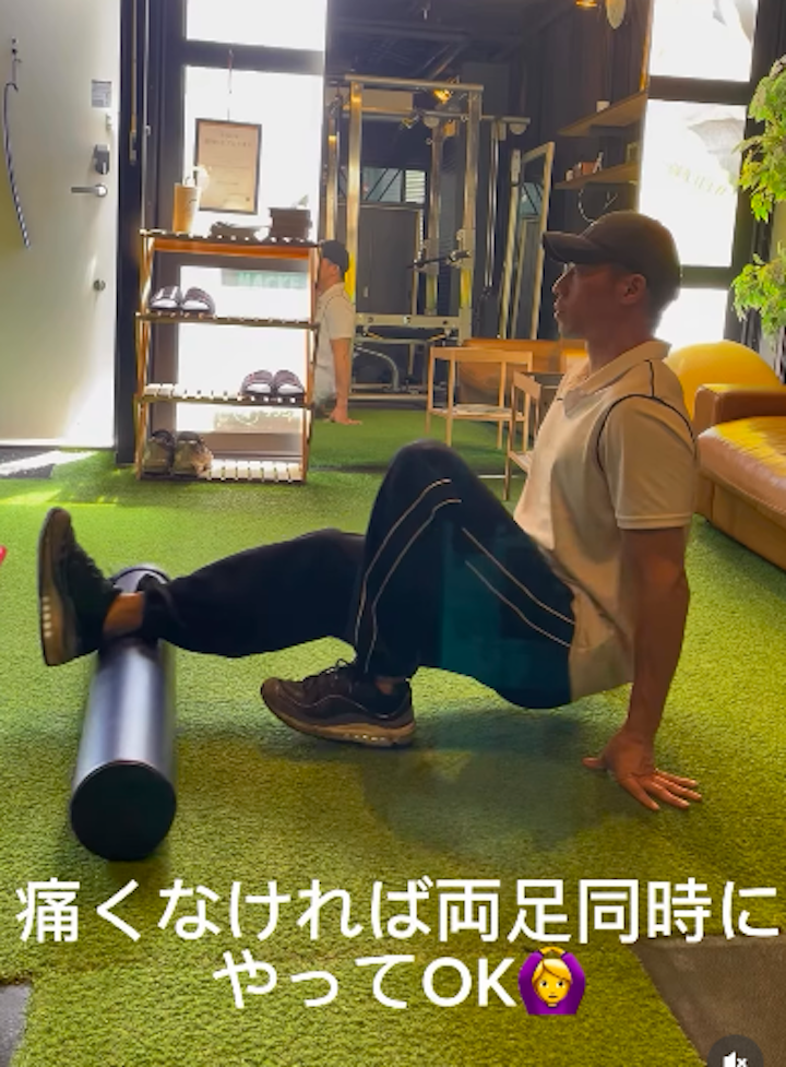脚がスッキリ！疲れた日はコロコロしましょう:藤崎・室見パーソナルジム
